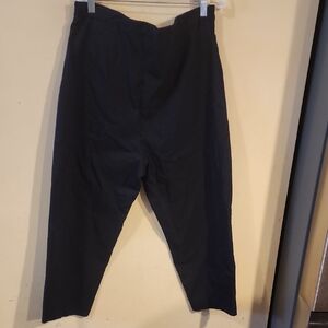 Susan Graver Women's Black Ankle Pants